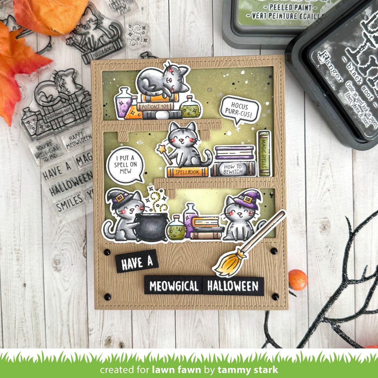 Lawn Fawn Hocus Purr-cus! Add On Stamp