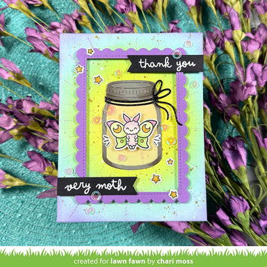 Lawn Fawn I Like Cute Moths Clear Stamp