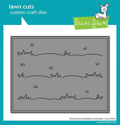 Lawn Fawn Grassy Pasture Backdrop Landscape Die