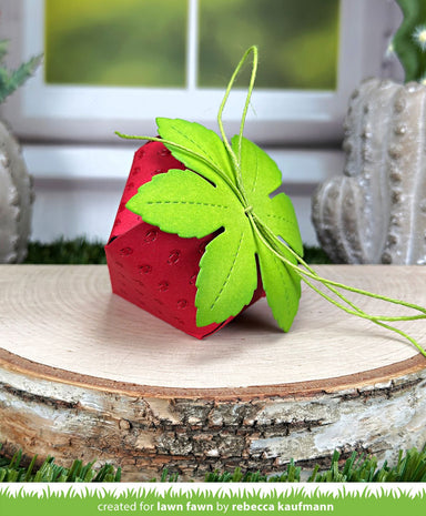 Lawn Fawn Strawberry Treat Box Die