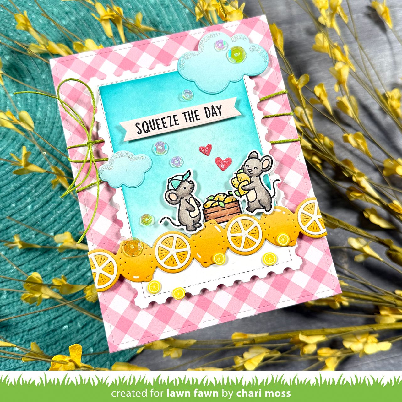 Lawn Fawn Lemon Border Die