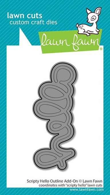 Lawn Fawn Scripty Hello Outline Die