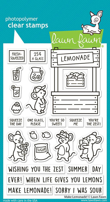 Lawn Fawn Make Lemonade Clear Stamp