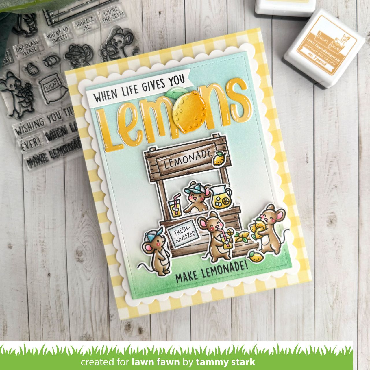 Lawn Fawn Make Lemonade Clear Stamp
