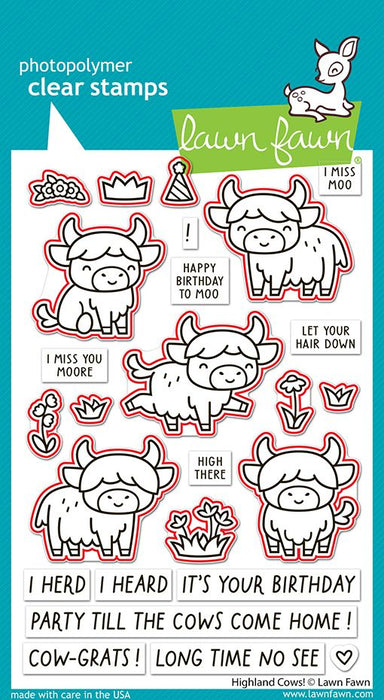 Lawn Fawn Highland Cows Dies