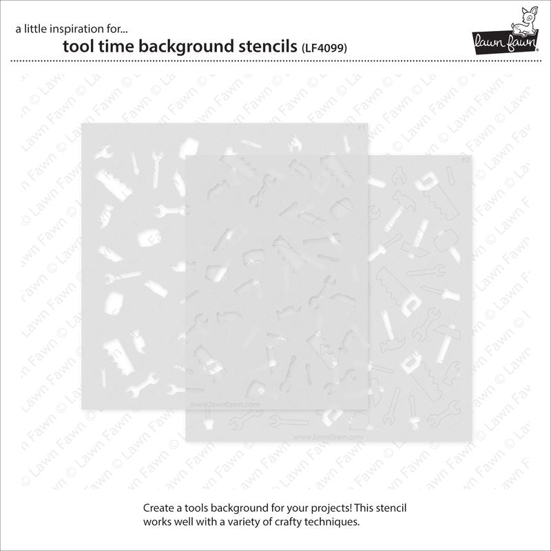 Lawn Fawn Tool Time Background Stencils