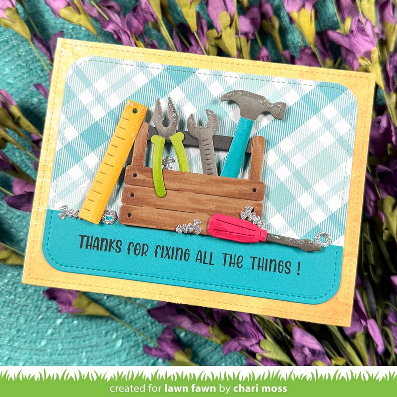 Lawn Fawn Henry's Build A Sentiment: Tools Stamp