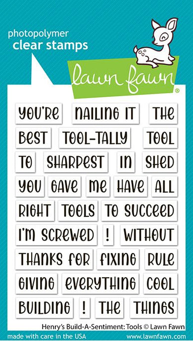 Lawn Fawn Henry's Build A Sentiment: Tools Stamp