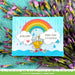Lawn Fawn Rainbow Sentiments Clear Stamp Set