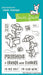 Lawn Fawn Mice Flowers Clear Stamp Set