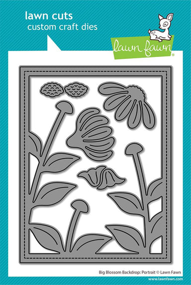 Lawn Fawn Big Blossom Backdrop: Portrait Die