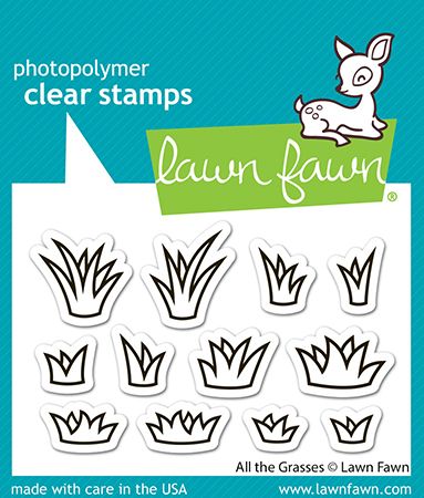Lawn Fawn All the Grasses Clear Stamp