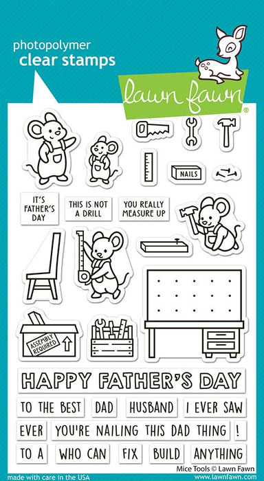 Lawn Fawn Mice Tools Clear Stamp