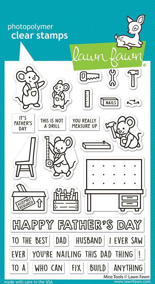 Lawn Fawn Mice Tools Clear Stamp