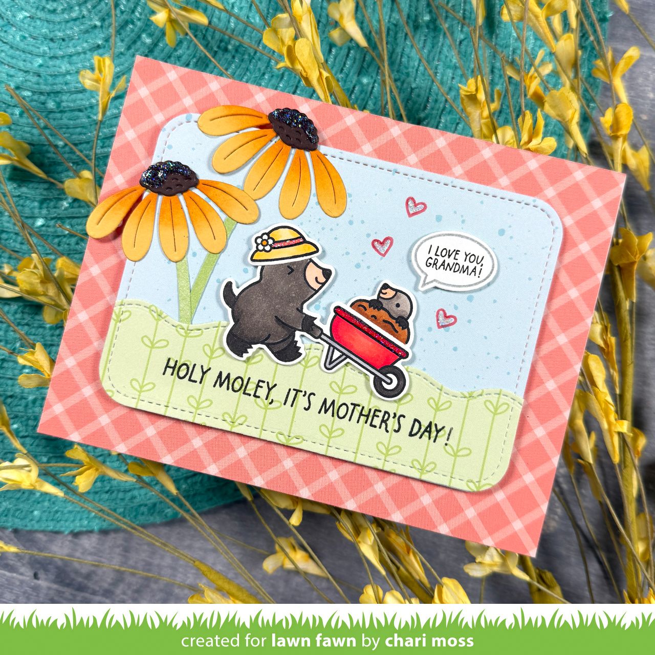 Lawn Fawn All the Garden Hats Stamp Set