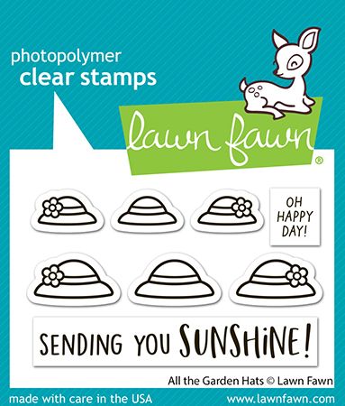 Lawn Fawn All the Garden Hats Stamp Set