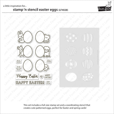 Lawn Fawn Stamp 'N Stencil Easter Eggs