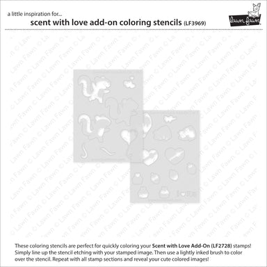 Lawn Fawn Scent With Love Add On Coloring Stencils
