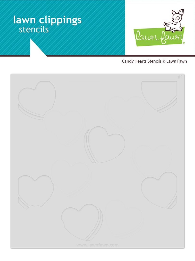 Lawn Fawn Candy Hearts Stencils (5)