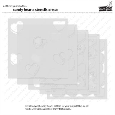 Lawn Fawn Candy Hearts Stencils (5)