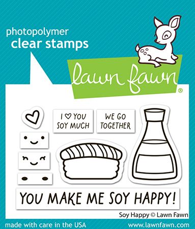 Lawn Fawn Soy Happy Clear Stamp