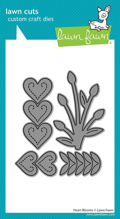 Lawn Fawn Heart Blooms Dies