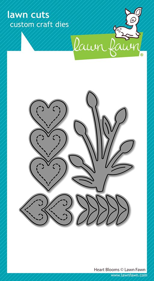 Lawn Fawn Heart Blooms Dies