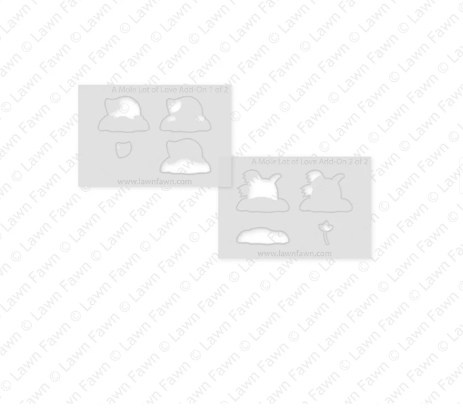 Lawn Fawn A Mole Lot of Love Add On Coloring Stencils