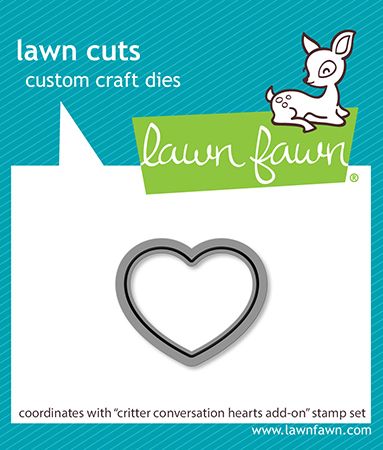 Lawn Fawn Critter Conversation Hearts Add On Die