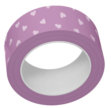Lawn Fawn Purple Tiny Hearts Washi Tape