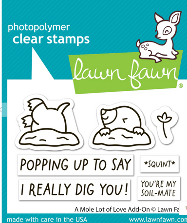 Lawn Fawn A Mole Lot of Love Add On Stamp