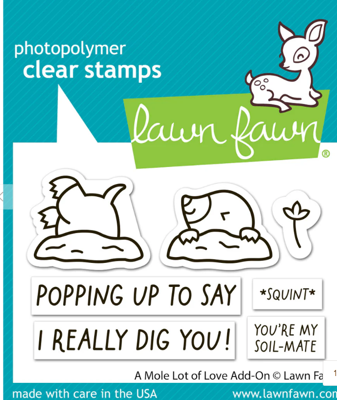Lawn Fawn A Mole Lot of Love Add On Stamp