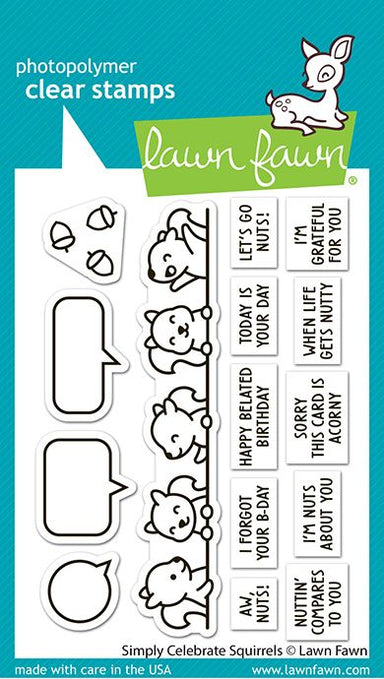 Lawn Fawn Simply Celebrate Squirrels Stamp