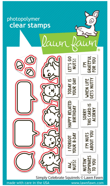 Lawn Fawn Simply Celebrate Squirrels Dies
