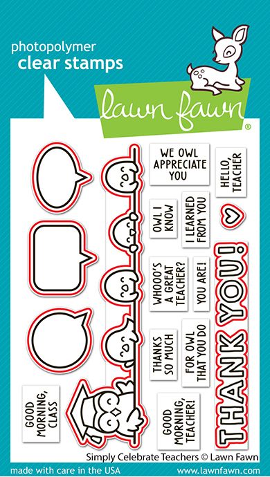 Lawn Fawn Simply Celebrate Teachers Die