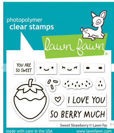 Lawn Fawn Sweet Strawberry Clear Stamp