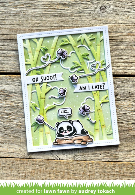 Lawn Fawn I Heart Pandas Add On Clear Stamp