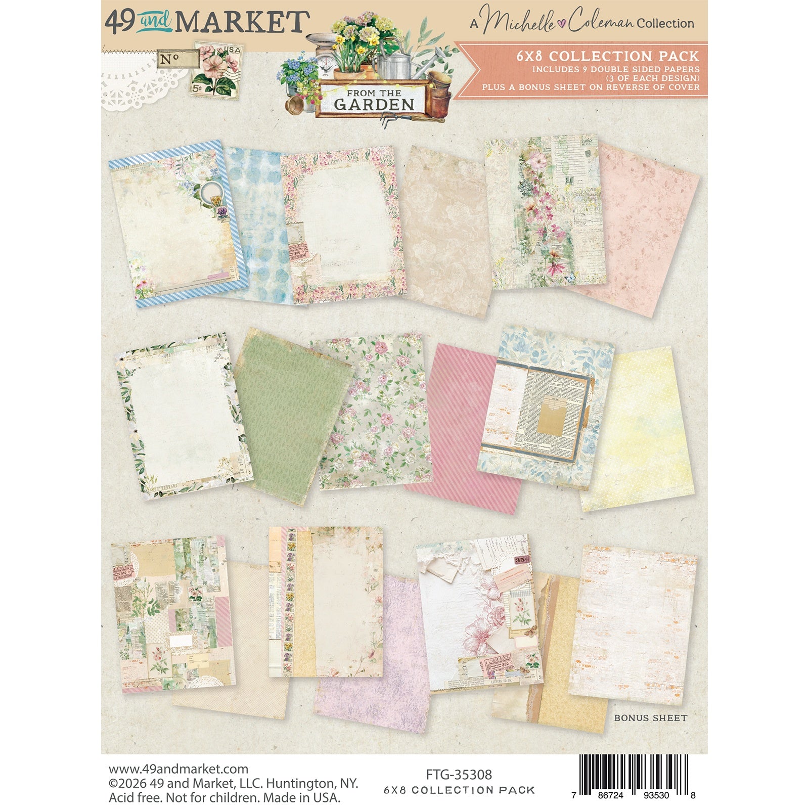 49 and Market From the Garden 6X8 Collection Pack
