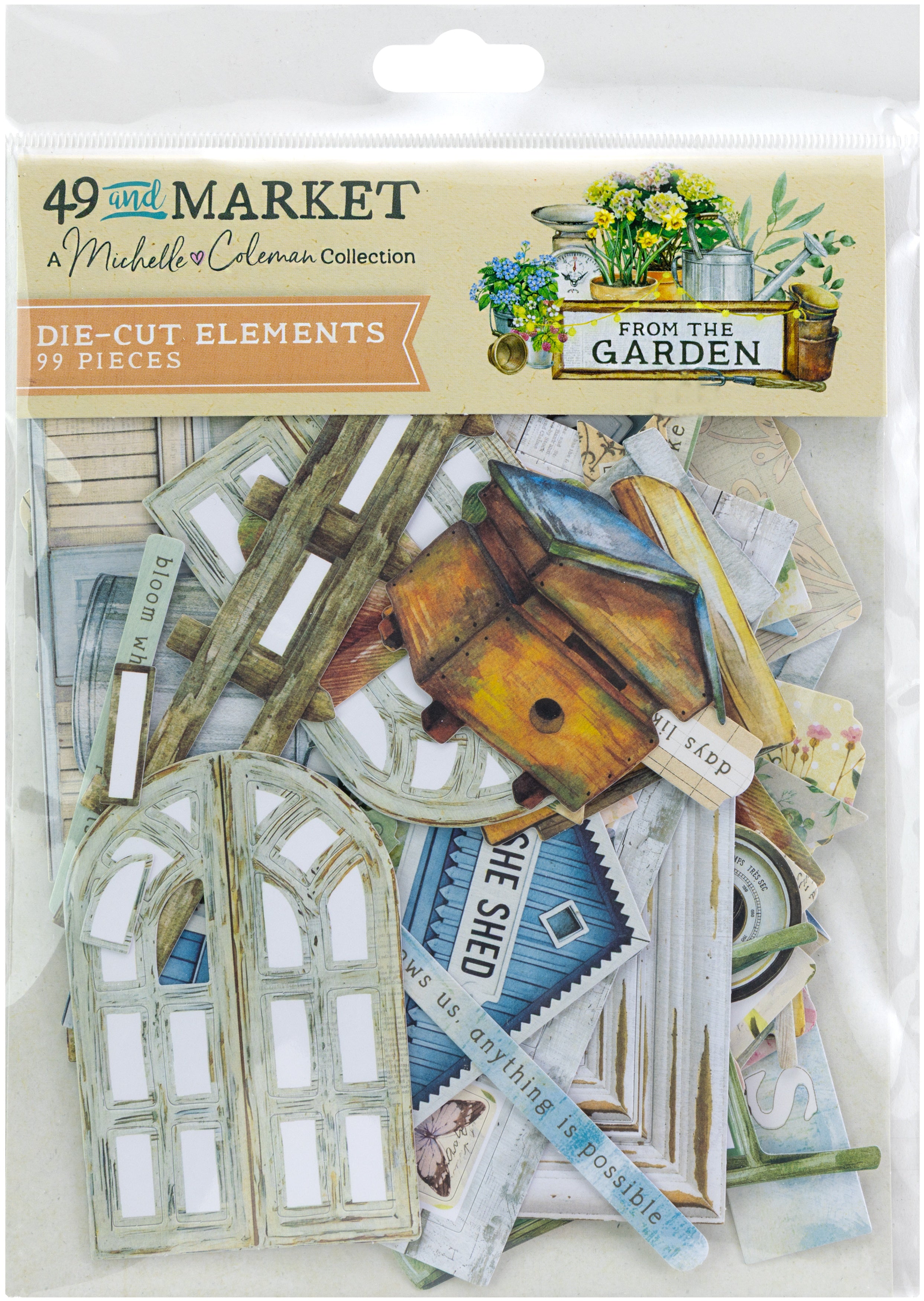 49 and Market From the Garden Die Cut Elements