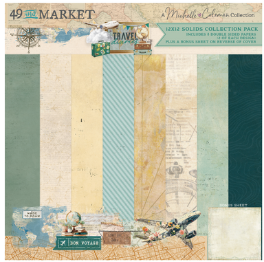 49 and Market Travel Diaries 12X12 Solids Paper Pack