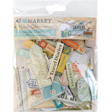 49 and Market Travel Dairies Chipboard Elements
