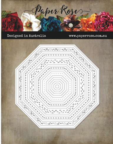 Paper Rose Lots and Lots of Octagons Die