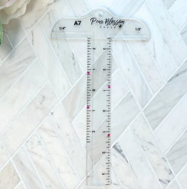 Pear Blossom Press A7 T-square Ruler