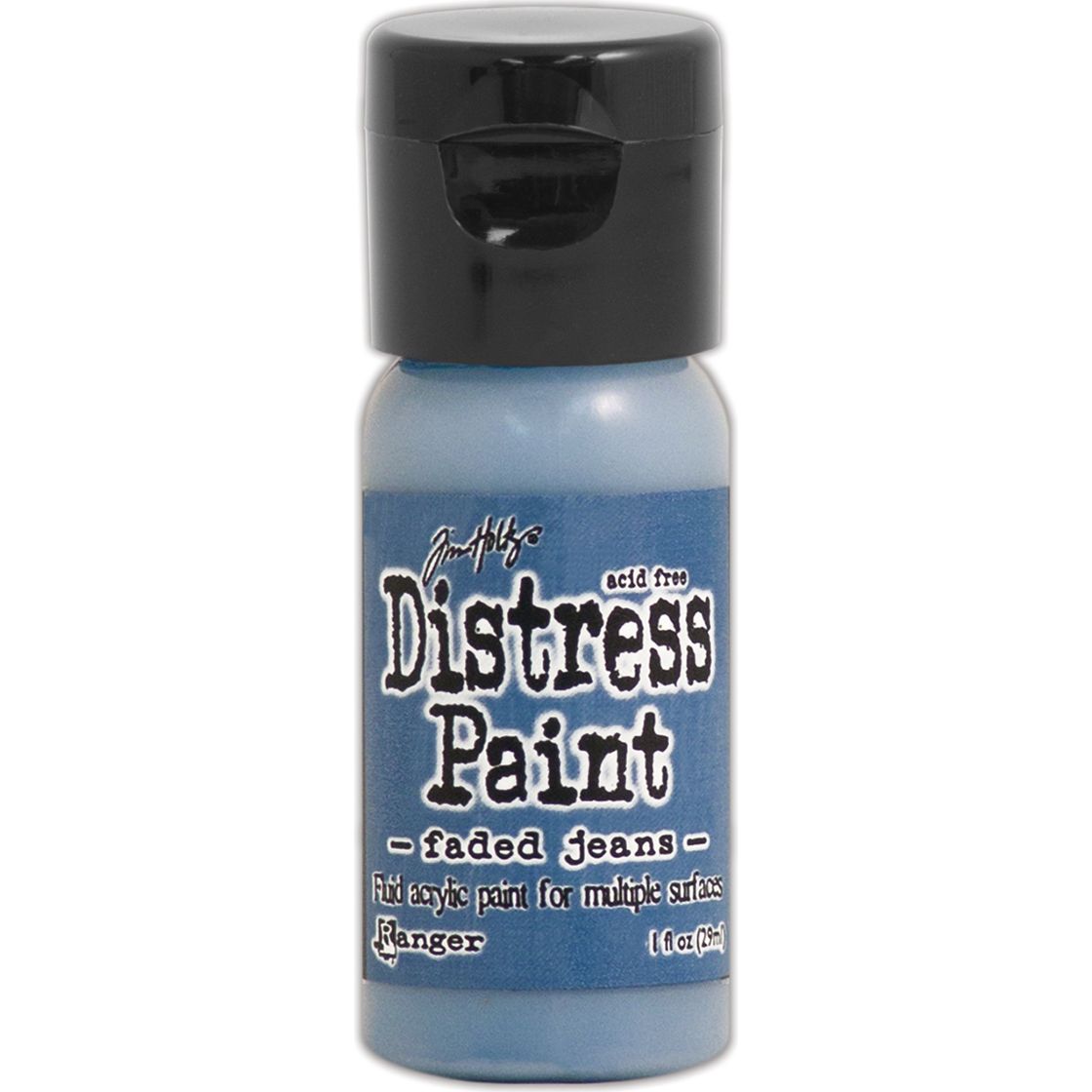 Ranger Distress Faded Jeans Paint Flip Top Lid 1OZ