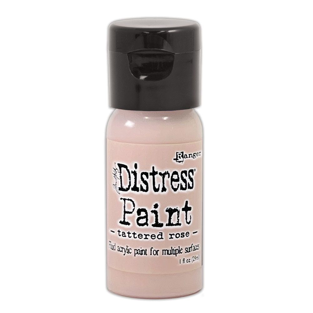 Ranger Distress Paint Tattered Rose Flip Top Lid 1OZ
