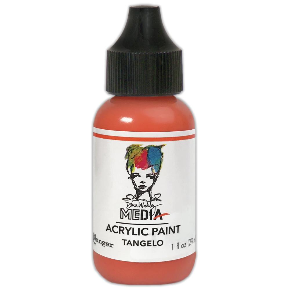 Ranger Dina Wakley Acrylic Paint Tangelo 1OZ