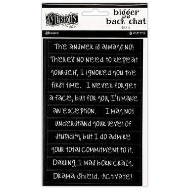 Ranger Dylusions Bigger Back Chat Stickers