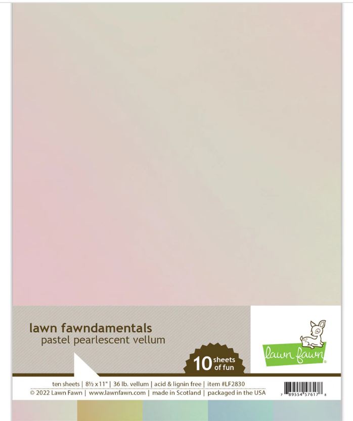 Lawn Fawn Pastel Pearlescent Vellum