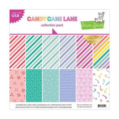 Lawn Fawn Candy Cane Lane 12X12 Collection