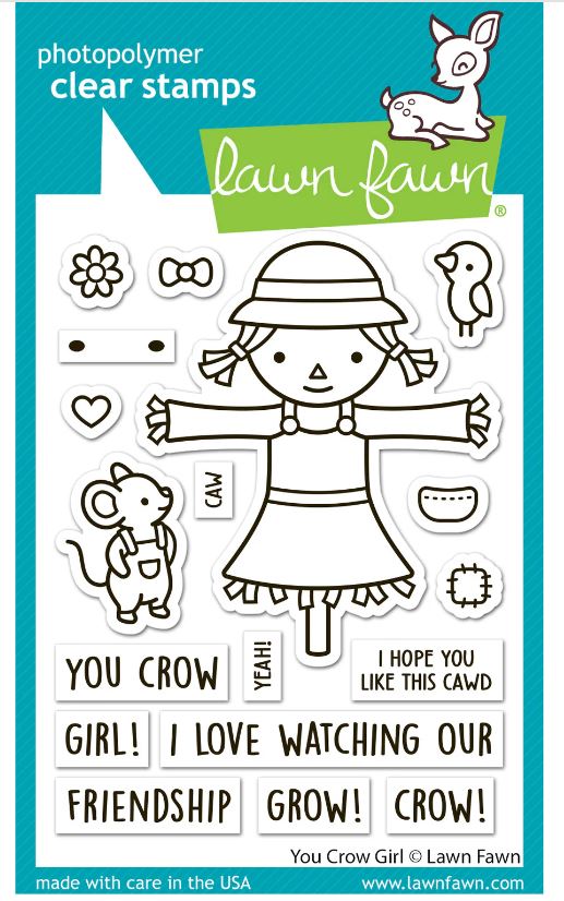 Lawn Fawn You Crow Girl Stamp